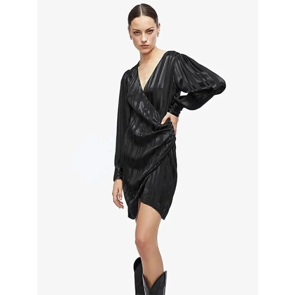 NWT Anine Bing Penelope Mini Black Dress